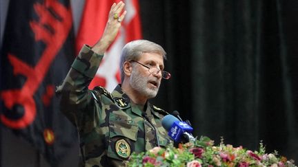 Le chef d'&eacute;tat-major de l'arm&eacute;e iranienne, Amir Hatami, &agrave; T&eacute;h&eacute;ran, le 7 janvier 2026. (IRANIAN ARMY MEDIA OFFICE / AFP)