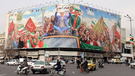 Une rue de T&eacute;h&eacute;ran, la capitale iranienne, le 3 f&eacute;vrier 2026. (ATTA KENARE / AFP)