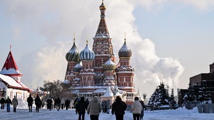 Les rues de Moscou (Russie), le 4 f&eacute;vrier 2026. (HECTOR RETAMAL / AFP)