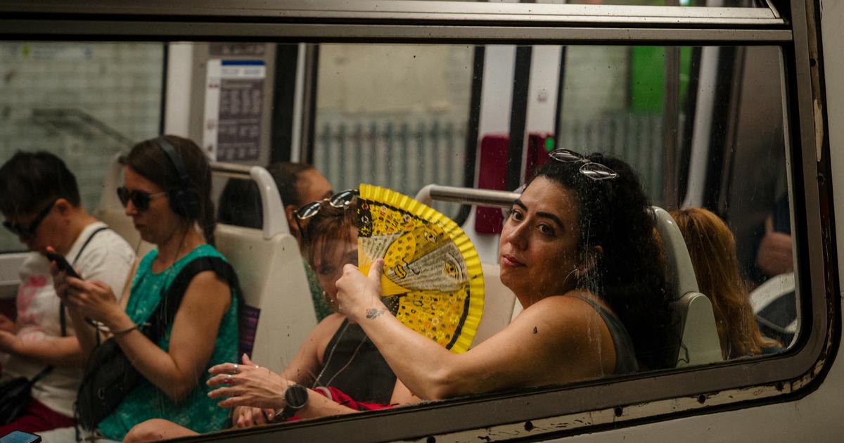 « Canicule à Paris : les transports en commun à l'épreuve de la chaleur écrasante ». Le titre