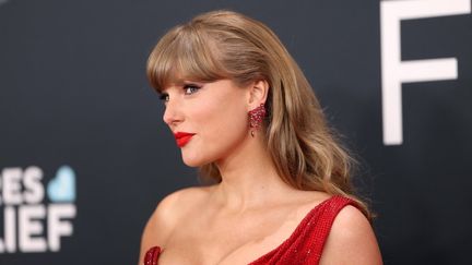 Taylor Swift lors de la 67e c&eacute;r&eacute;monie des Grammy, le 2 f&eacute;vrier 2025 &agrave; Los Angeles (Etats-Unis). (MATT WINKELMEYER / GETTY IMAGES NORTH AMERICA)