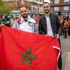 Des supporters franco-marocains &agrave; Lens. (SEVERINE COURBE / MAXPPP)
