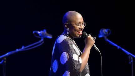 C&eacute;cile McLorin Salvant, en octobre 2024, &agrave; Skopje, en Mac&eacute;doine du Nord. (Tomislav Georgiev / XinHua)