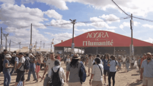 Ça donne de lespoir : la présidentielle, événement phare de la fête de lHumanité. El